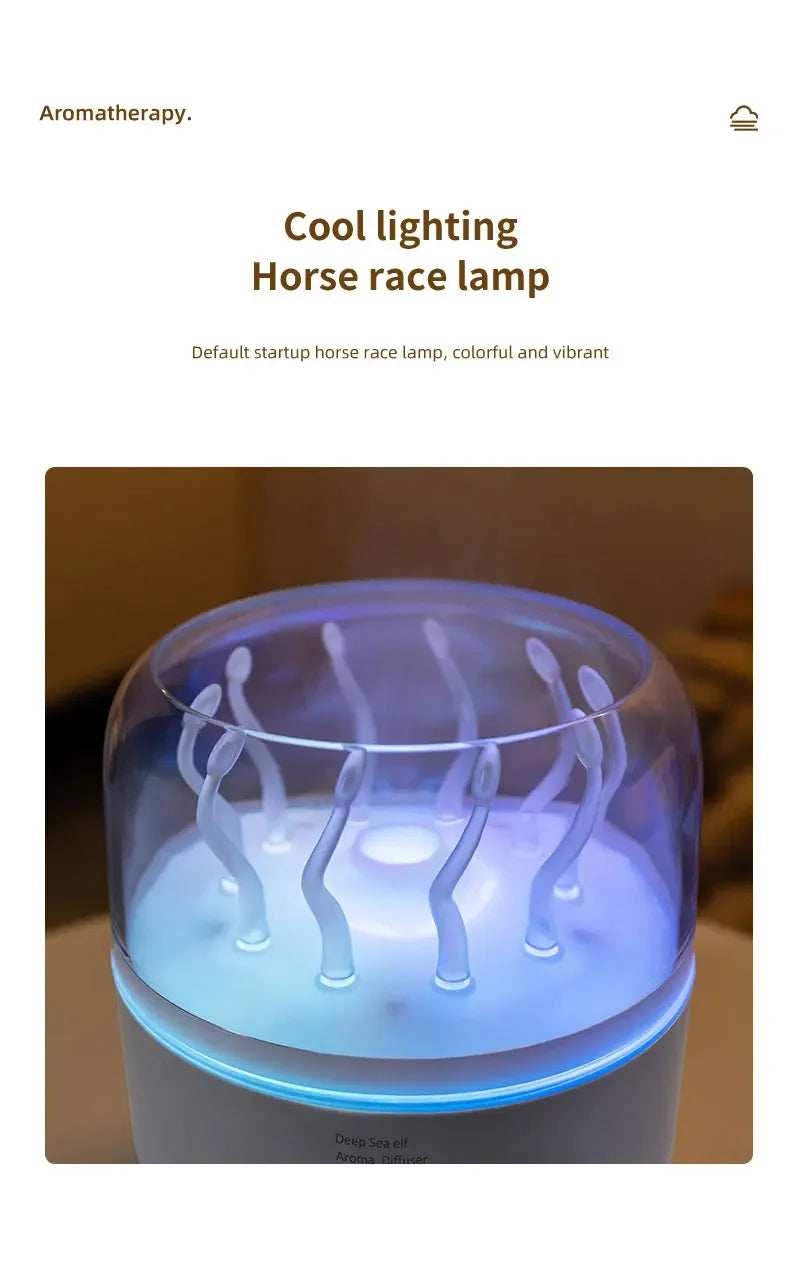 Aromatherapy machine Deep sea elf Air Humidifier Ultrasonic Aromatherapy Diffusers Mist Maker Fragrance Essential Oil Aroma - TrendBug