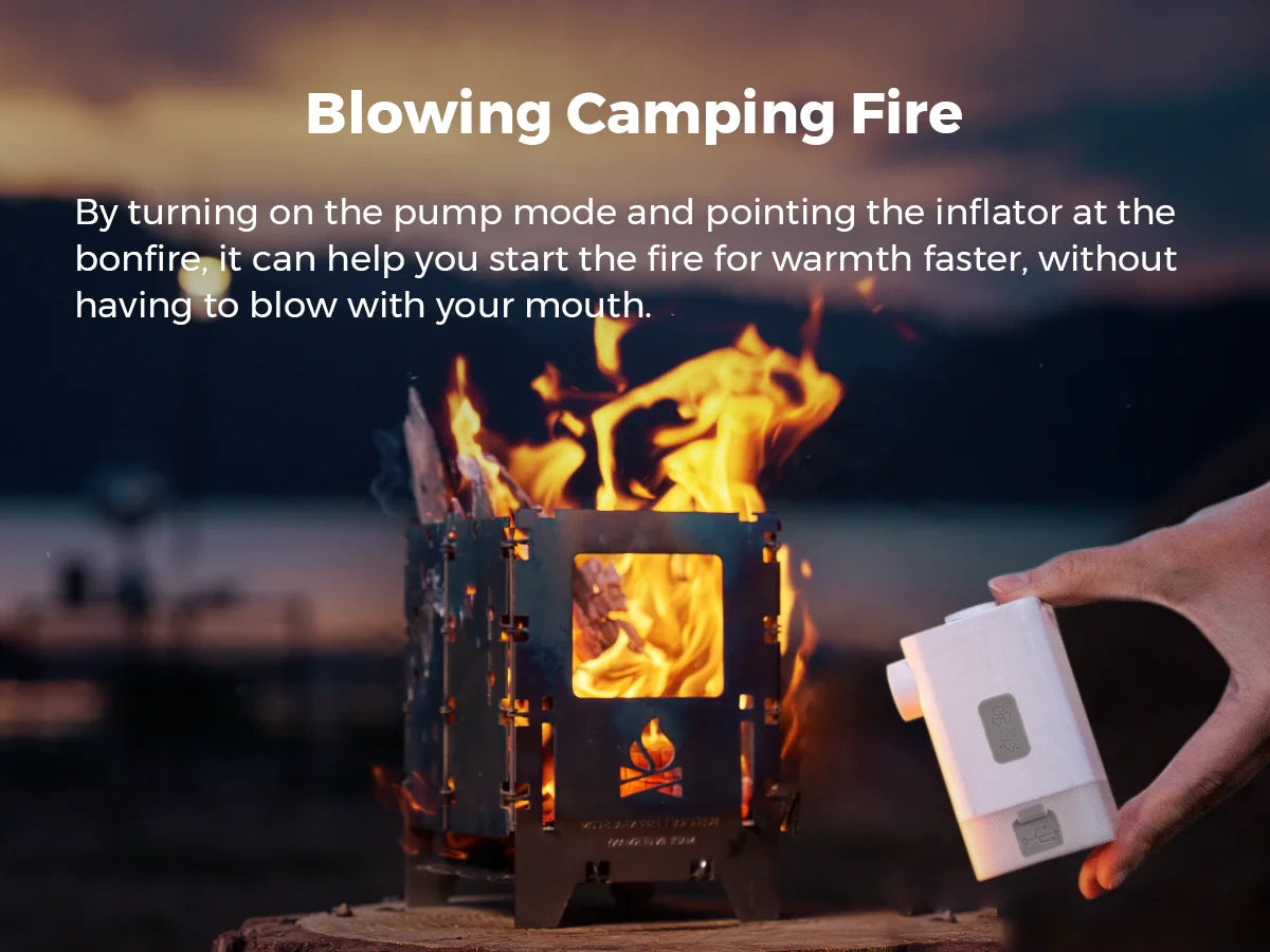 FLEXTAIL MAX PUMP 2 PLUS - Electric Air Pump with Camping Light and Emergency Power Supply, 4800mAh Battery, Dual Pressure Level - TrendBug
