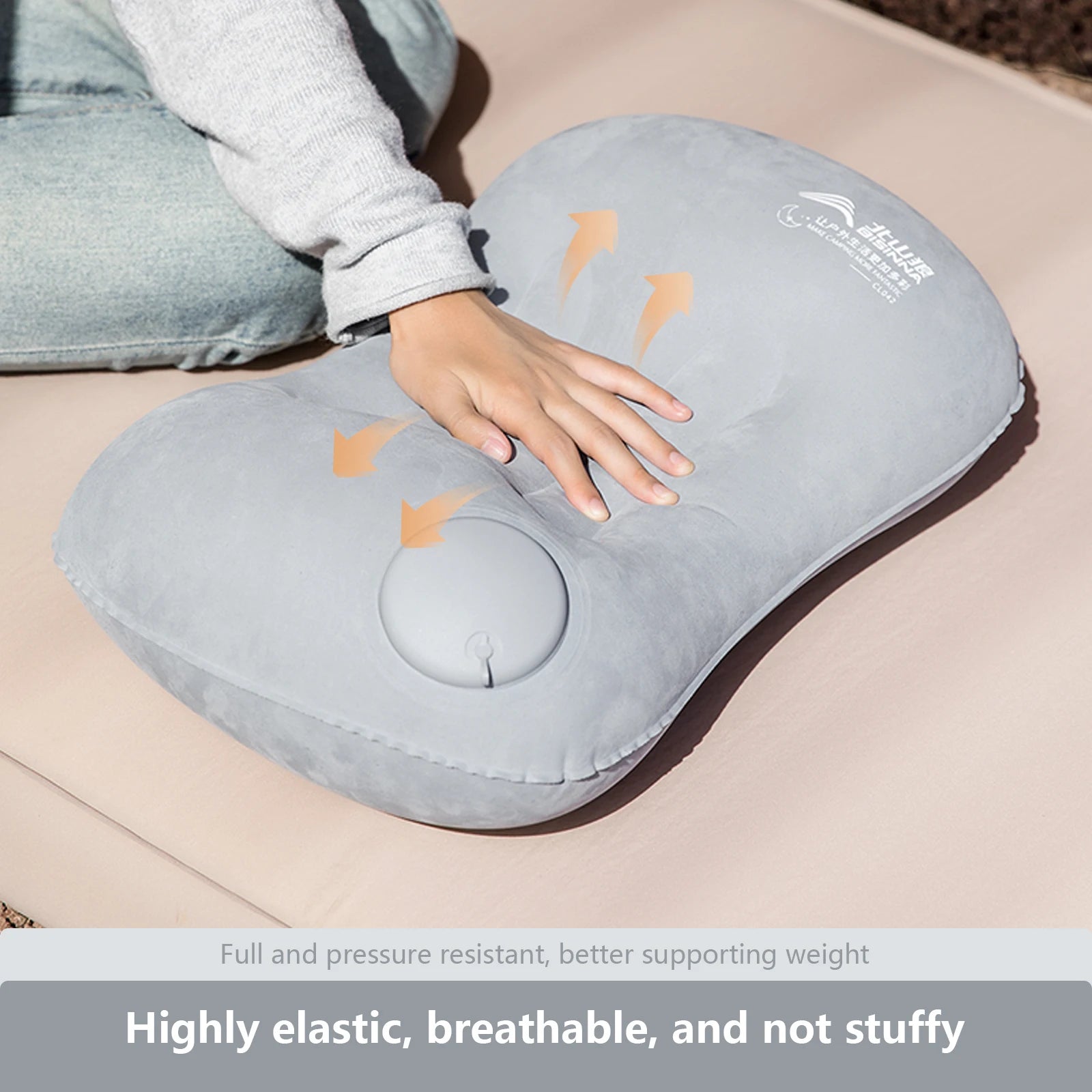 BISINNA Camping Inflatable Pillow Portable Ultralight Travel Hiking Air Sleeping Pillow for Neck and Lumbar Support - TrendBug