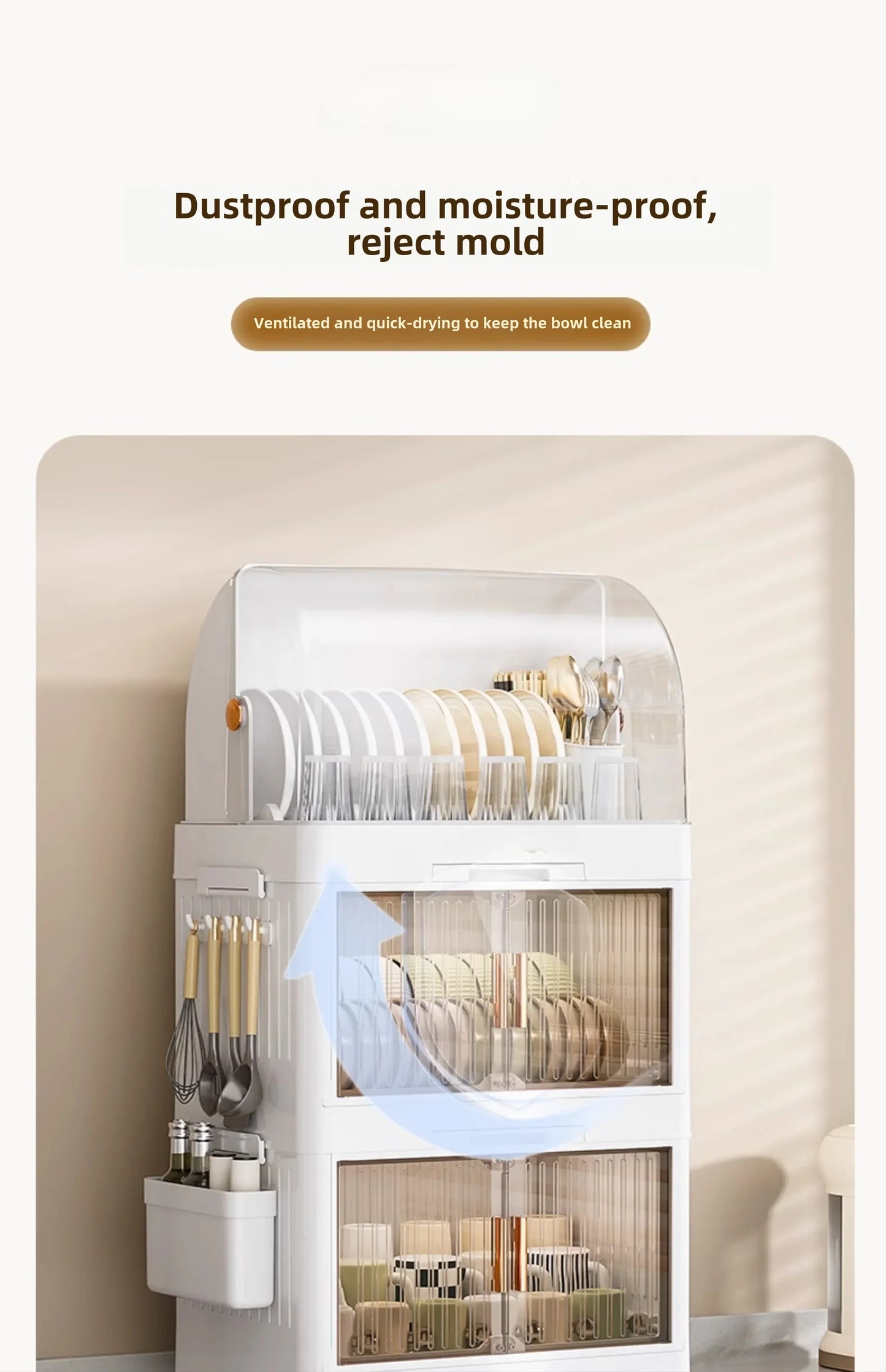 Kitchen Bowl Rack with Lid – Versatile Tableware Storage Box and Dish Drain Rack for Your Kitchen - TrendBug