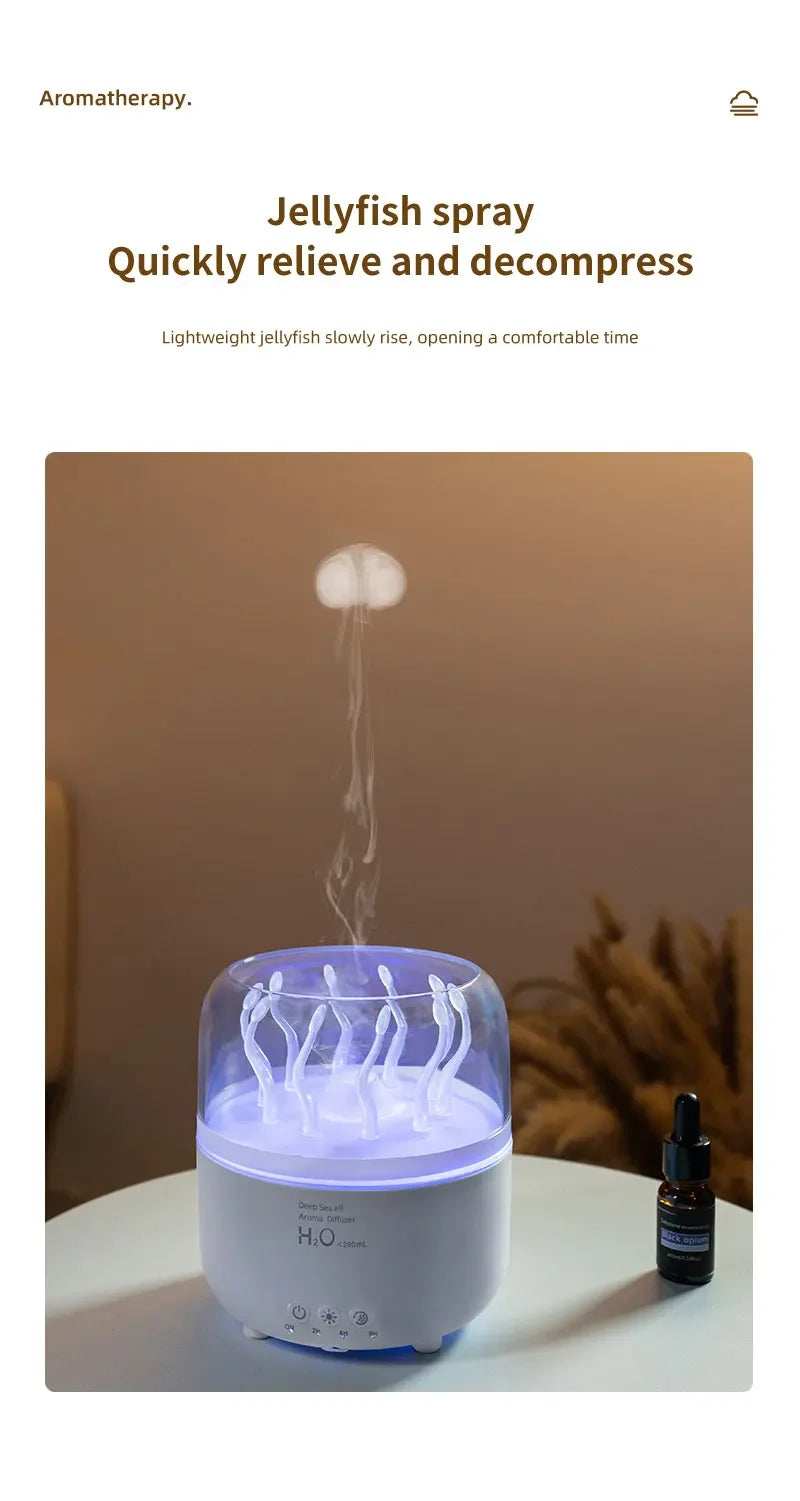 Aromatherapy machine Deep sea elf Air Humidifier Ultrasonic Aromatherapy Diffusers Mist Maker Fragrance Essential Oil Aroma - TrendBug