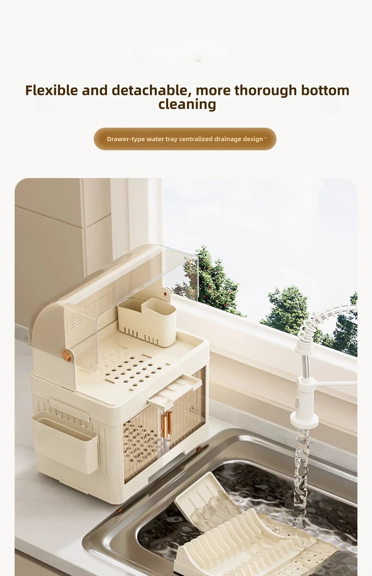 Kitchen Bowl Rack with Lid – Versatile Tableware Storage Box and Dish Drain Rack for Your Kitchen - TrendBug