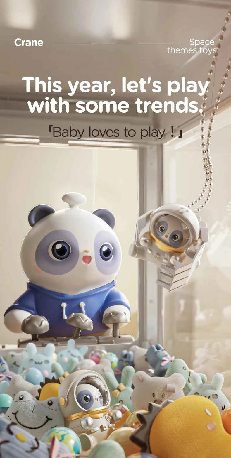 Doll catching machine Children's toy  Girls boy gifts Mini coin game Space themed  Internet hot selling toys