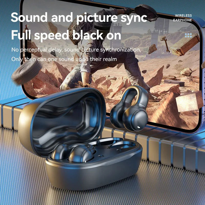 High Quality Bone Conduction Wireless Earphones - Bluetooth Noise Reduction Sports Gaming Earphones for Xiaomi and iPhone - TrendBug