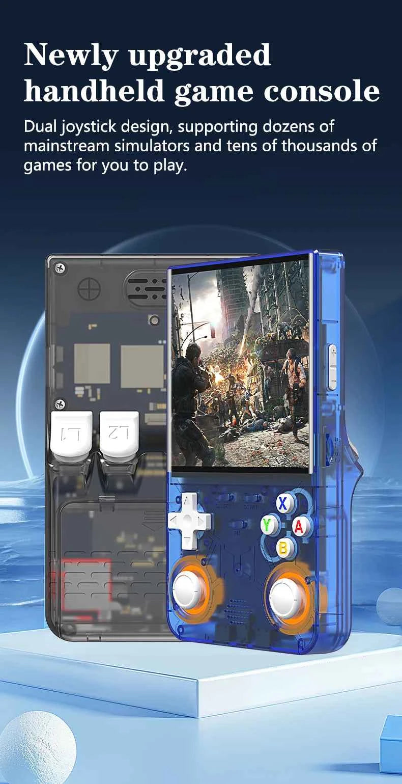 R36 ULTRA 4.0inch IPS Screen Handheld Game Console Open Source Console Retro Pocket Video Player 128G 20000+ Games