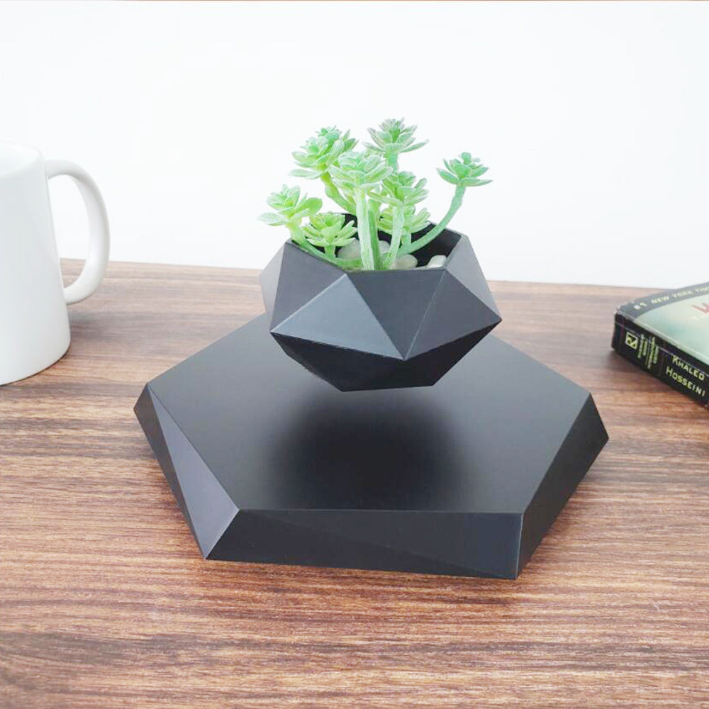 Floating Magnetic Levitating Planter - Creative Bonsai Air Plant Pot for Home & Office Desk Decor - TrendBug