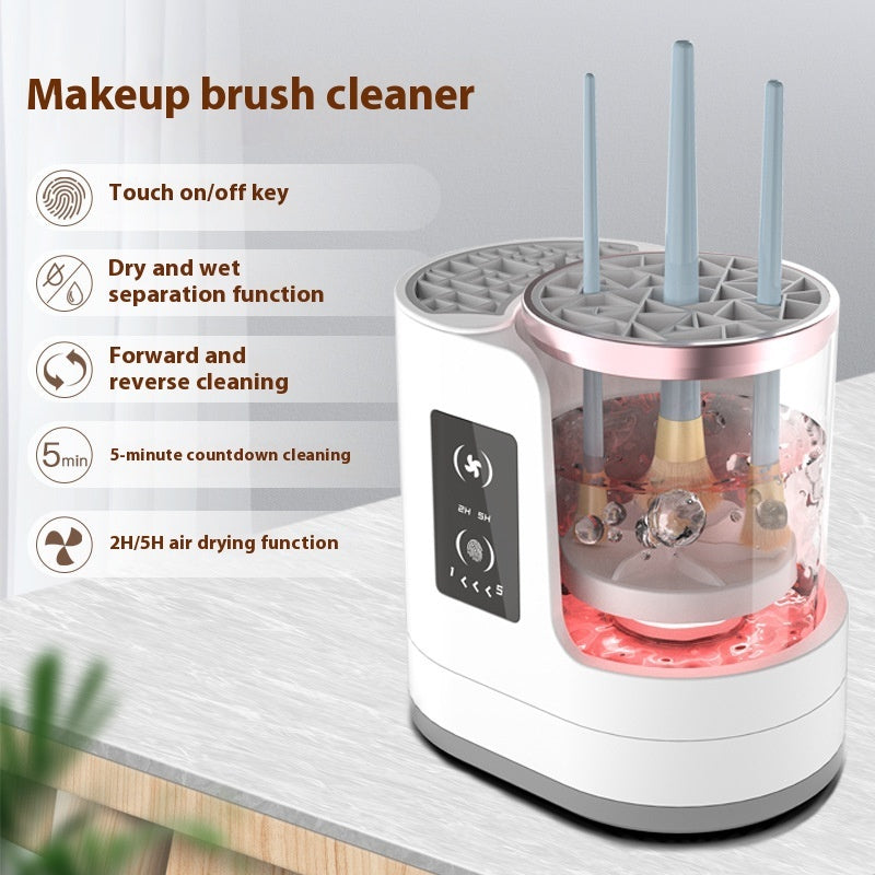 Electric Makeup Brush Cleaner Rechargeable Makeup Brushes Cleaning Tool Automatic Makeup Brush Cleaning Stand Device - TrendBug