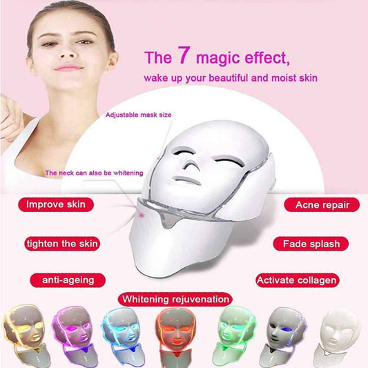 Seven-color Light Skin Rejuvenation Beauty Apparatus Mask