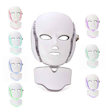 Seven-color Light Skin Rejuvenation Beauty Apparatus Mask