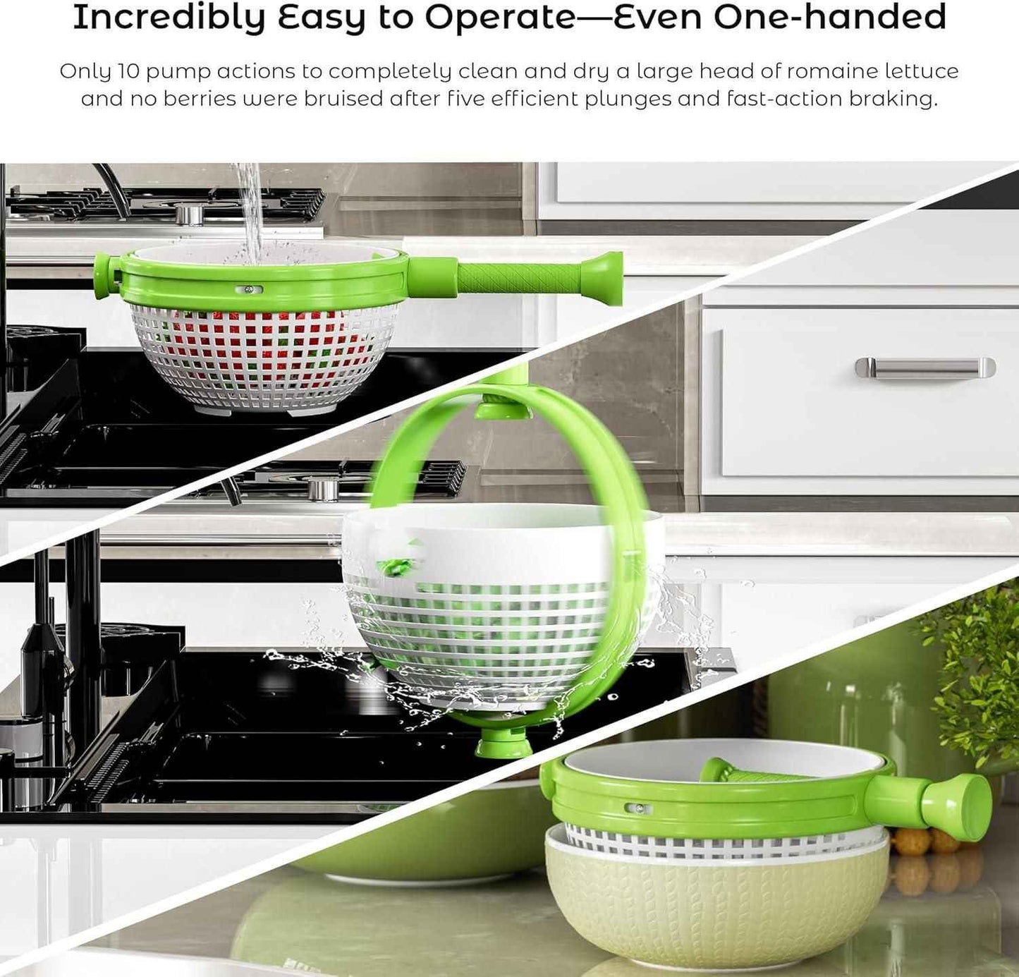 Spinning and Straining Colander