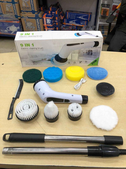 Electric Rotary Cleaner with Adjustable Extension Handle