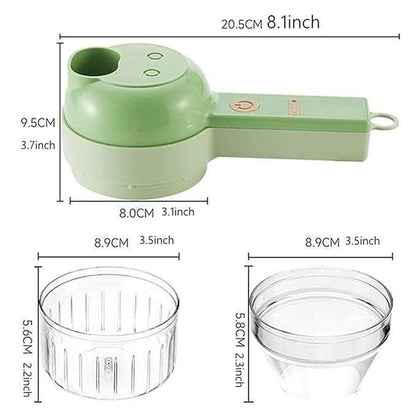 4 in 1 Portable Electric Vegetable Cutter Set - TrendBug