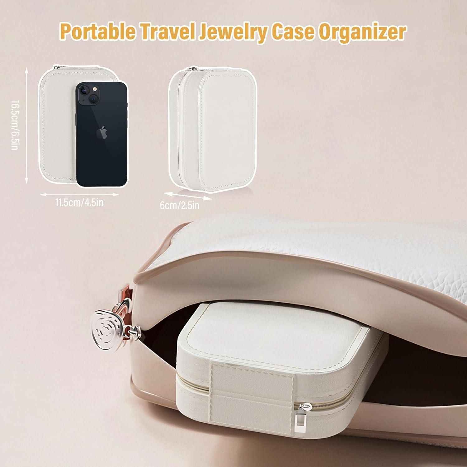 White Jewelry Box with LED Mirror