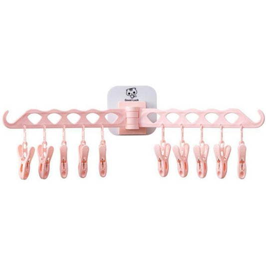 Multifunction Clothing Hanger with Clip Stand - TrendBug