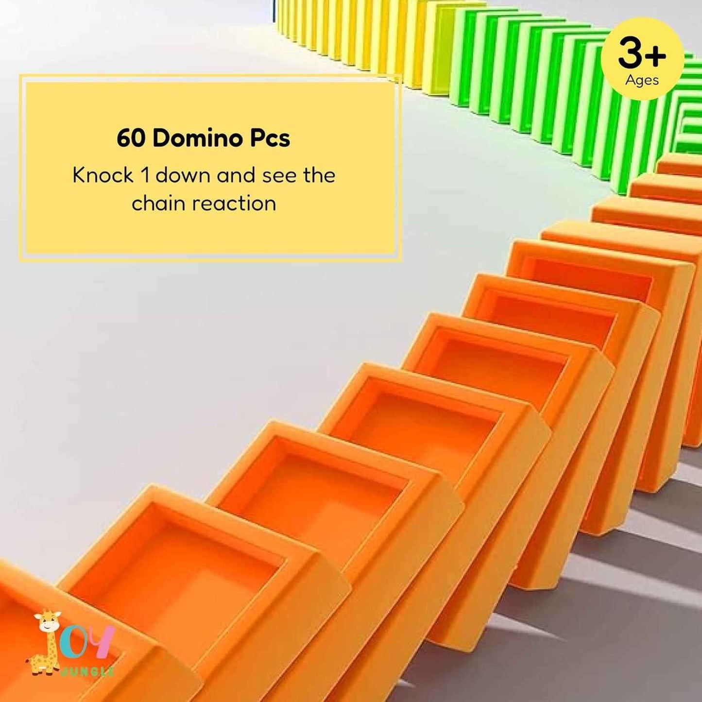 Train Toy Domino Set for Kids BPA Free Plastic with Sound Effects