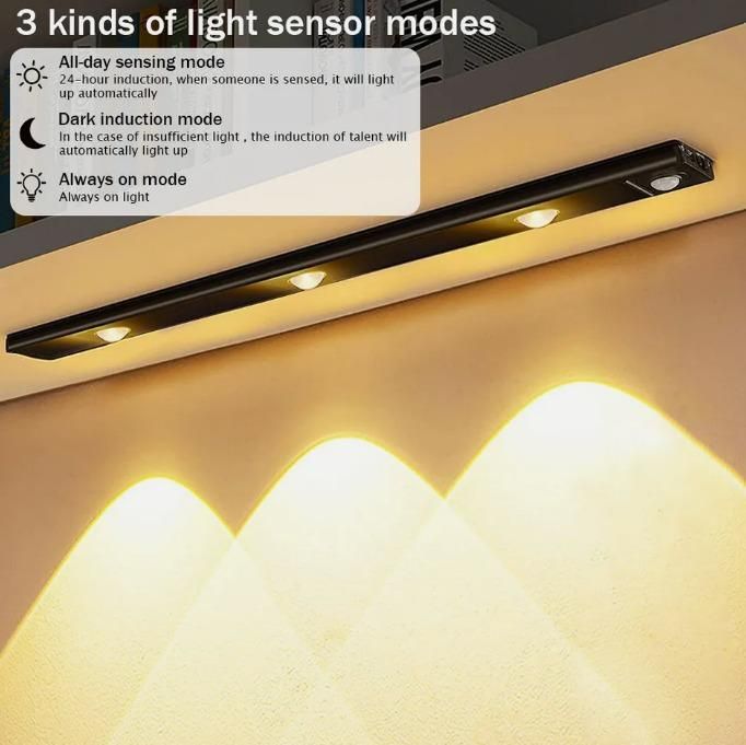 LED PIR Motion Sensor Cabinet  With USB Rechargeble - TrendBug