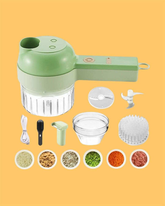 4 in 1 Portable Electric Vegetable Cutter Set - TrendBug