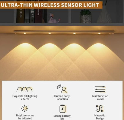 LED PIR Motion Sensor Cabinet  With USB Rechargeble - TrendBug