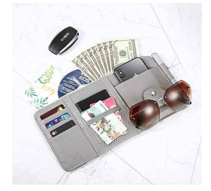 Car Styling Visor Organizer Auto Sun Visor Storage Pouch Car Organizer
