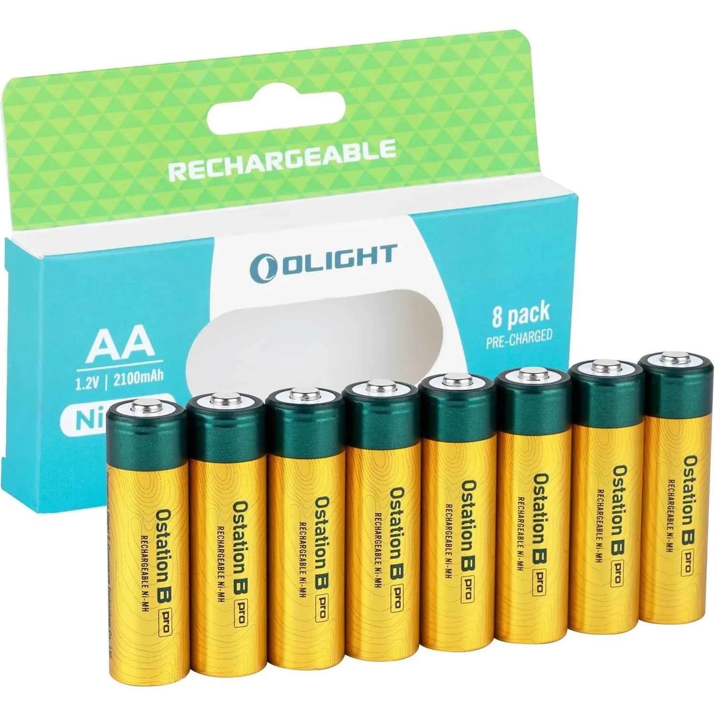 OLlGHT Ostation X Battery Charger for AA Rechargeable Batteries Charging/Testing/Storage, Bad Battery Detection, App Control