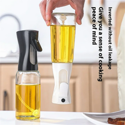 Olive Oil Dispenser,Oil Sprayer for Cooking,220/300ml Glass Oil Spray Bottle,Food grade Oil Dispenser and Oil Sprayer forKitchen - TrendBug