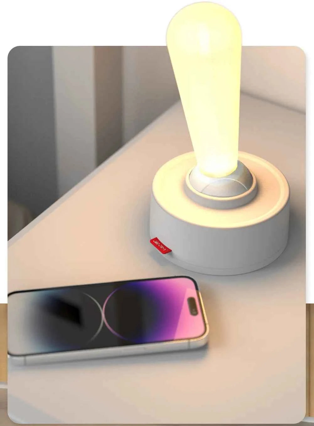 Modern Rechargeable Wireless Silicone LED Night Light Wall Lamp Lever Light Ambient Lighting Novelty Stick Shake Toggle Switch