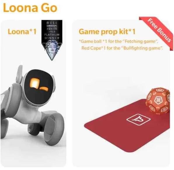 Loona Smart AI Pet Robot With Gesture Control Voice Commands Remote Monitoring Smart Loona Pet Dog Intelligent Loona Go Robot