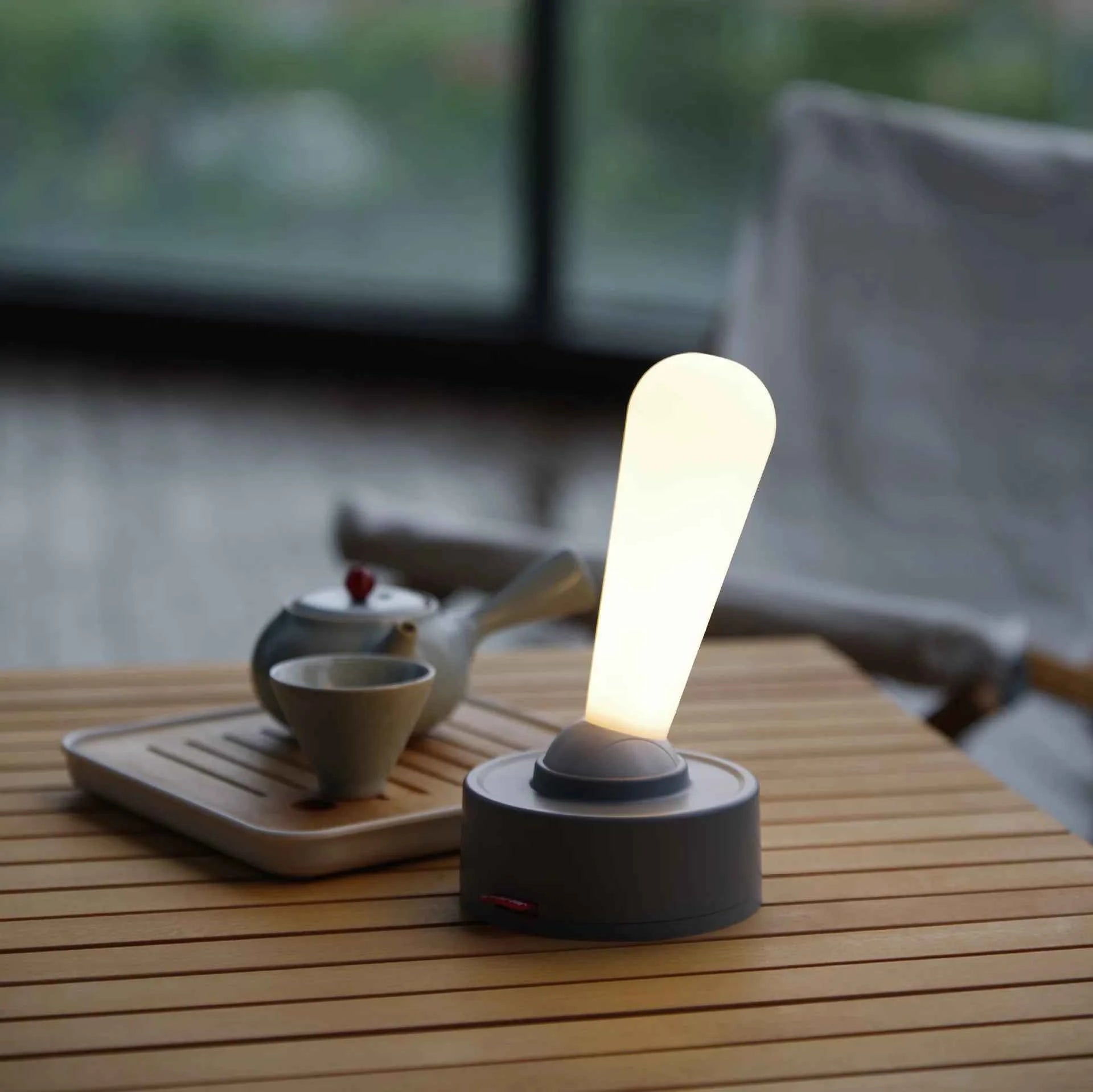 Modern Rechargeable Wireless Silicone LED Night Light Wall Lamp Lever Light Ambient Lighting Novelty Stick Shake Toggle Switch