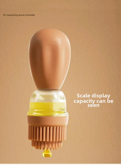 Silicone Brush BBQ Grill Dropper Olive Oil Dispenser Bottle for Cooking Baking Barbecue Kitchen Tool - TrendBug