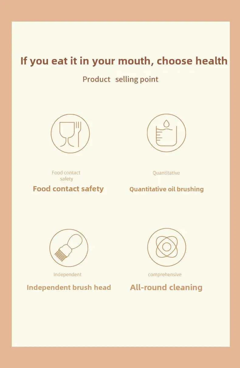 Silicone Brush BBQ Grill Dropper Olive Oil Dispenser Bottle for Cooking Baking Barbecue Kitchen Tool