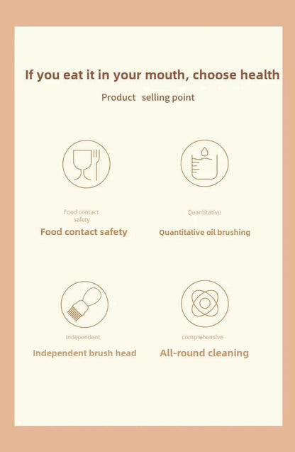 Silicone Brush BBQ Grill Dropper Olive Oil Dispenser Bottle for Cooking Baking Barbecue Kitchen Tool