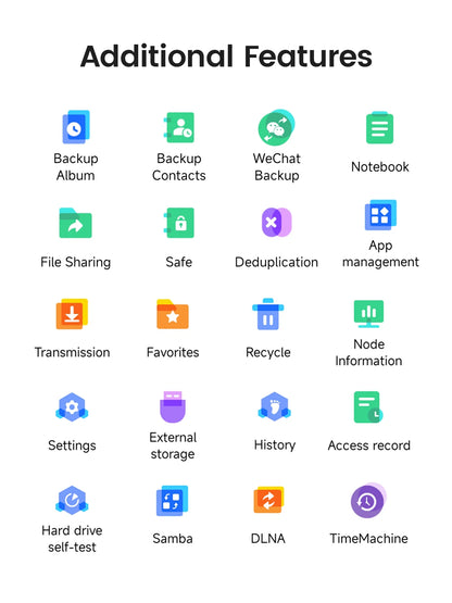 ORICO Personal Network Attached Storage Support Remote Access Share Data Intelligent Classification Automatic Backup 2/5-bay - TrendBug