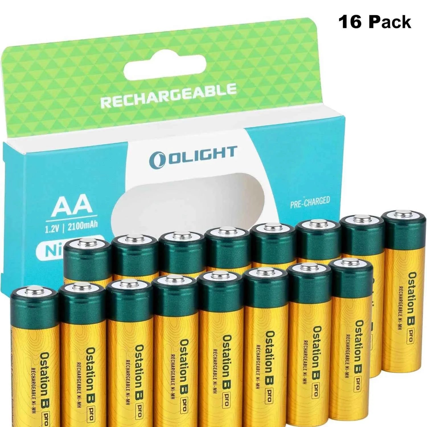 OLlGHT Ostation X Battery Charger for AA Rechargeable Batteries Charging/Testing/Storage, Bad Battery Detection, App Control