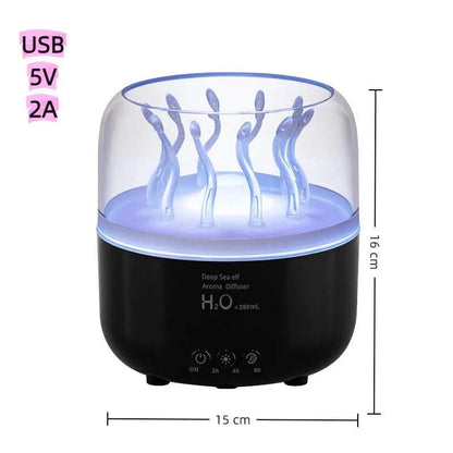 Aromatherapy machine Deep sea elf Air Humidifier Ultrasonic Aromatherapy Diffusers Mist Maker Fragrance Essential Oil Aroma - TrendBug