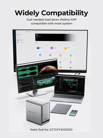 ORICO Personal Network Attached Storage Support Remote Access Share Data Intelligent Classification Automatic Backup 2/5-bay - TrendBug