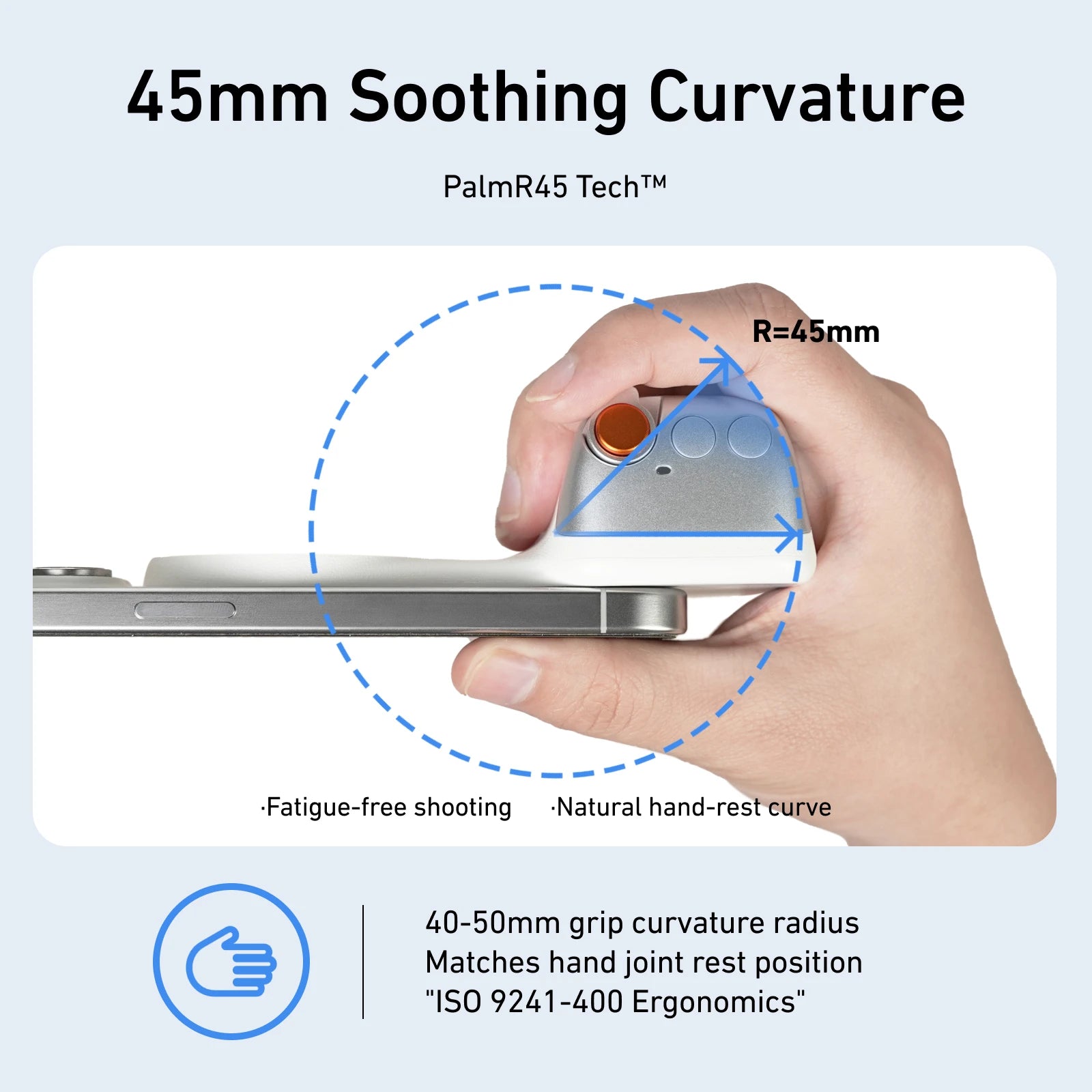 Fun Shot Magnetic Grip, Ergonomic Style Phone Camera Grip with Detachable Remote, Expandable Functionality for iPhone/Android - TrendBug