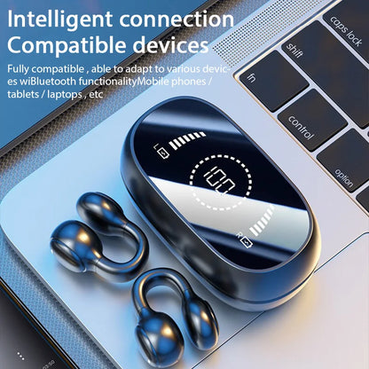 High Quality Bone Conduction Wireless Earphones - Bluetooth Noise Reduction Sports Gaming Earphones for Xiaomi and iPhone - TrendBug