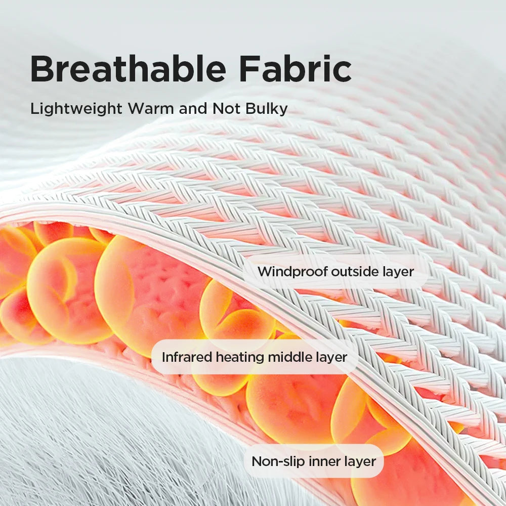 Electric Heat And Vibration Ankle Massager Infrared Hot Compress Therapy Ankle Massage Heated Wrap Support Brace Foot Protector