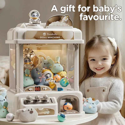 Doll catching machine Children's toy  Girls boy gifts Mini coin game Space themed  Internet hot selling toys
