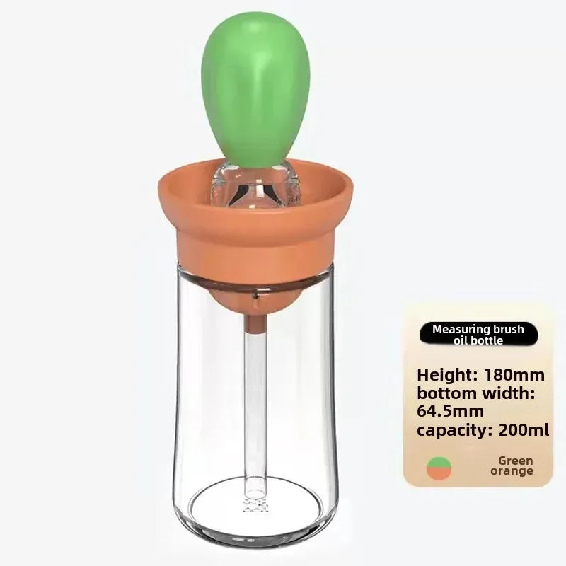 Silicone Brush BBQ Grill Dropper Olive Oil Dispenser Bottle for Cooking Baking Barbecue Kitchen Tool - TrendBug