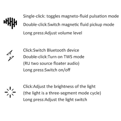 Magnetic Fluid Desktop Speakers - Creative Music Pickup Rhythm Lamp for Friends - TrendBug