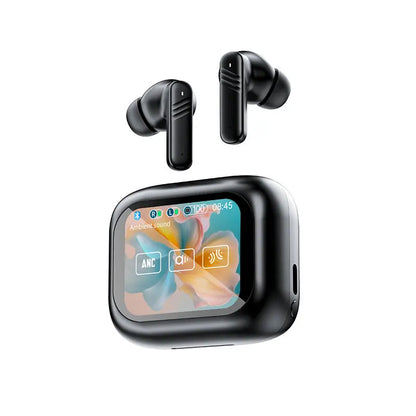 Wireless Earbuds ANC Noise Cancellation with Touch Screen In-Ear Design, Long Battery Life, ENC Mic, Compatible with iOS and Android - TrendBug