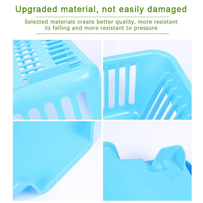 Kitchen Drainage Rack with Drainer Board for Countertop Utensils, Plates, Bowls, and Spoons Storage - TrendBug