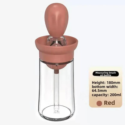 Silicone Brush BBQ Grill Dropper Olive Oil Dispenser Bottle for Cooking Baking Barbecue Kitchen Tool - TrendBug