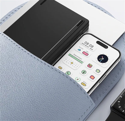 MINGCVIL Mini Foldable Wireless Keyboard - Slim Portable Bluetooth Rechargeable Keyboard for iOS, Windows, Android - TrendBug