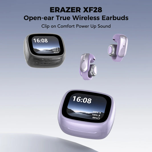ERAZER XF28 Bluetooth V6.0 Open-ear True Wireless EarbudsTranslation Earphones Office Travel,ASMR Headset APP - TrendBug