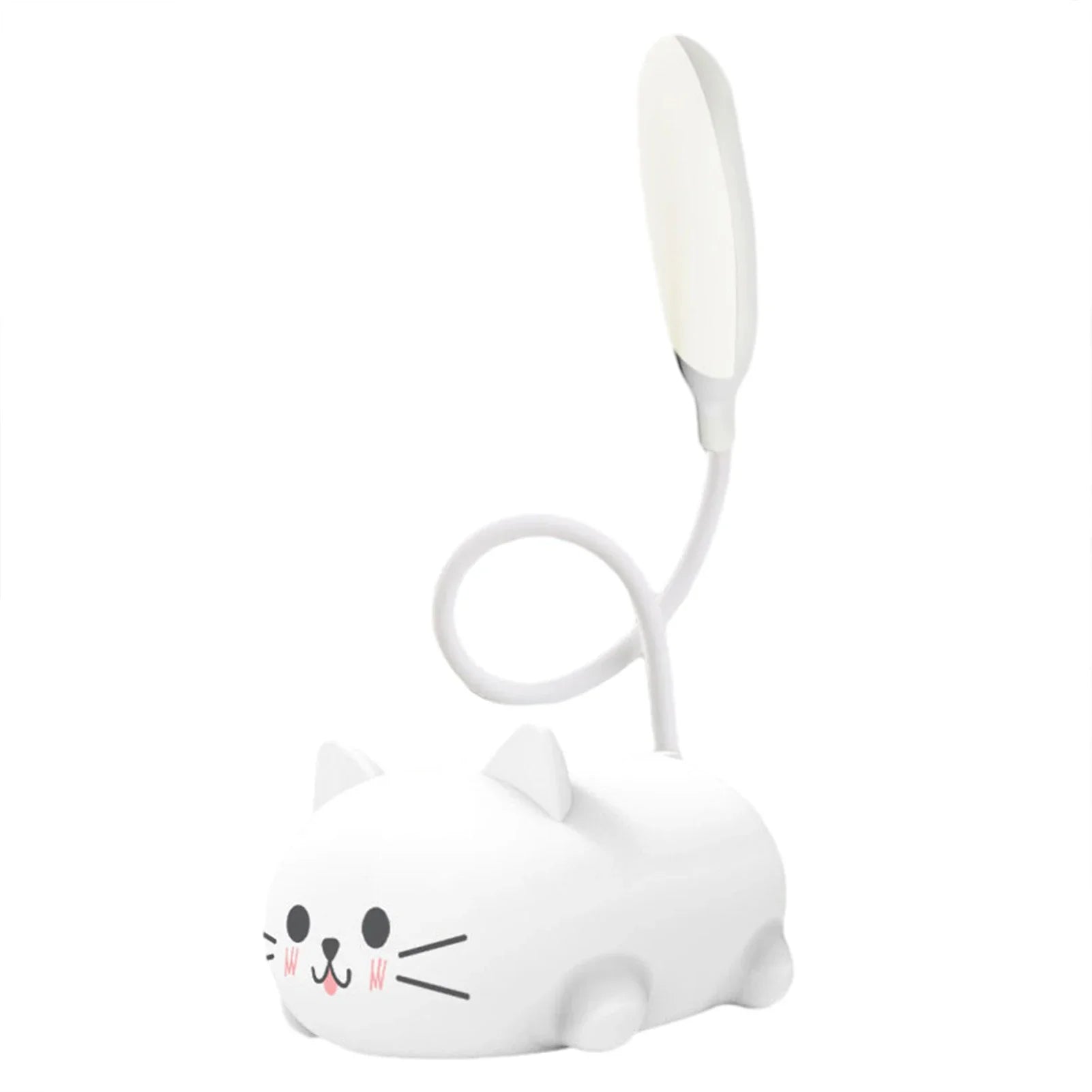 Cute Pet Kitty Mini Night Light USB Charging Folding LED Small Table Lamp Student Learning Eye Protection Book Lamps Bedside Decor - TrendBug