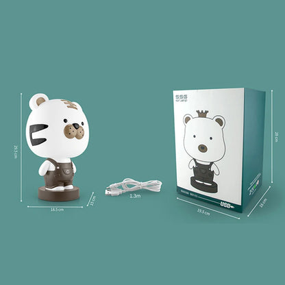 Cartoon Rabbit Night Lights Bedroom Bedside Study animal Desk Lamps tiger bear Children's kids baby Sleep Light LED Night Lamps - TrendBug