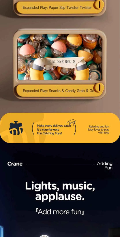Doll catching machine Children's toy  Girls boy gifts Mini coin game Space themed  Internet hot selling toys