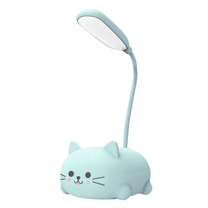 Cute Pet Kitty Mini Night Light USB Charging Folding LED Small Table Lamp Student Learning Eye Protection Book Lamps Bedside Decor - TrendBug
